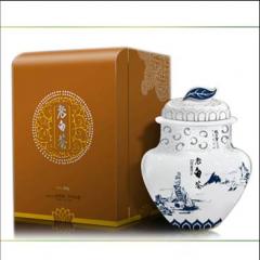 【绿雪芽】老白茶瓷罐（蓝）15年老白茶
