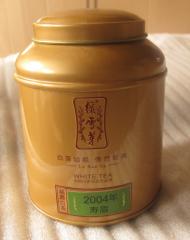 【绿雪芽】2004年有机寿眉小凸罐